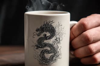 make brilliant mug, tumbler design