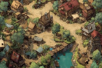 create custom fantasy, city, event or battle maps for books, dnd, games and rpgs
