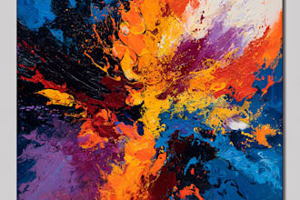 paint your abstract art and surreal acrylic art