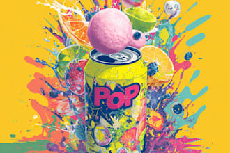 make food pop art of your food pop art