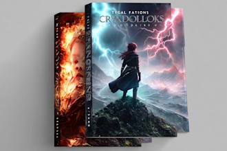 draw fiction book cover design, ebook cover book cover design