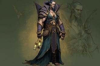 draw your dnd or ttrpg fantasy character art or token