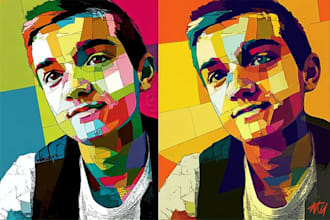 make a beautiful wpap pop art portrait