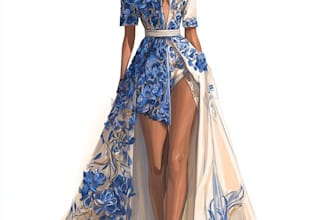 design you an outstanding fashion illustration