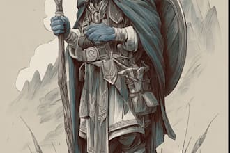 illustrate your ttrpg oc, vtm, fantasy, dnd character art