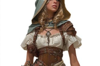 illustrate your ttrpg oc, vtm, fantasy, dnd character art