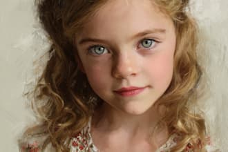 paint digital oil painting portraits