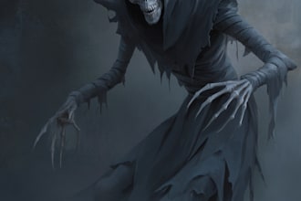 make a stunning horror character art