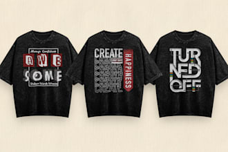 design t shirts with unique typography