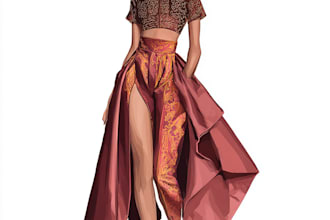 design fashion apparel flat sketch illustration