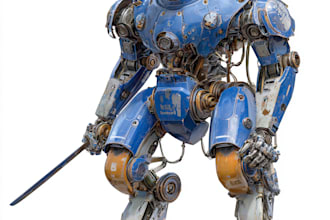 design futuristic mecha robots