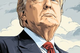 create a political or satirical cartoon