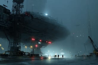 draw sci fi illustration and sci fi concept art