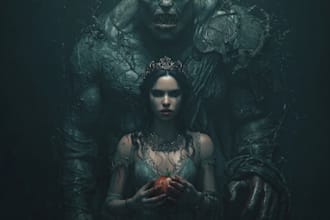 draw fantasy or dark creepy horror art illustration