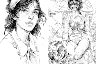 draw anything sketch and line art