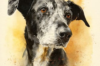 design a custom disney pet portrait