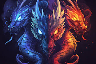 design a custom dnd, fantasy, sci fi, rpg animated game logo