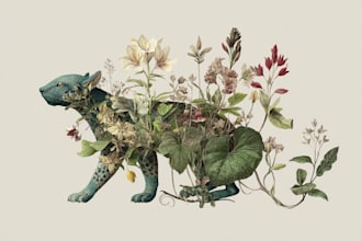 draw botanical and animal designs