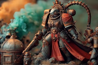 paint your miniatures for warhammer 40k , aos, dnd and more