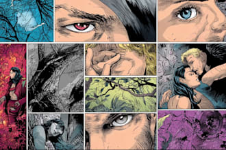 draw comic book illustration, comic storyboard comic panel