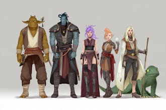 design or redesign characters and creatures
