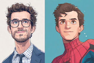 do superhero comic artwork and book