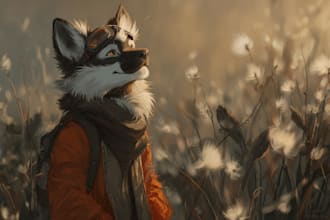 custom furry art for your characters portrait
