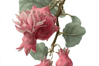 draw botanical and animal designs and patterns for you