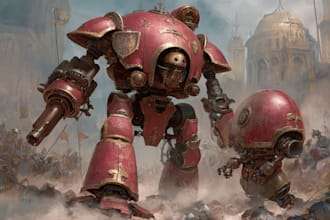 create a warhammer illustration