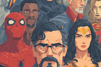 make a colored comic book for you