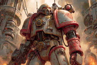 create a warhammer illustration