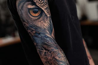 a tattoo design of tattoo sleeve