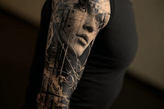 a tattoo design of tattoo sleeve