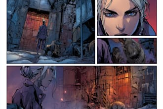 comic book page and illustration