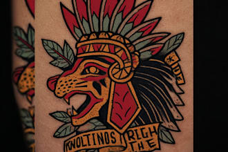 create a custom traditional tattoo style design