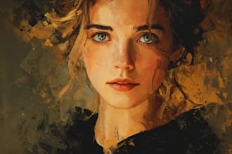 draw a digital illustration in unique style