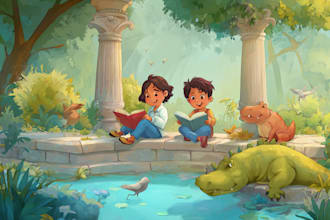 children story book illustration and children story book