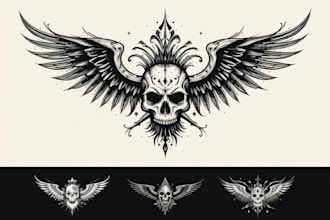 design awesome rpg fantasy or sci fi logo for you