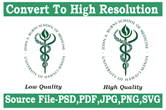vectorize, fix, edit or redesign your logo
