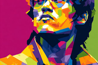 design awesome wpap pop art portrait