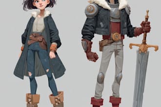 design characters oc art, fanart, dnd, anime, fantasy sci fi