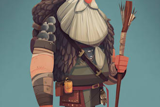 create simple 2d game characters