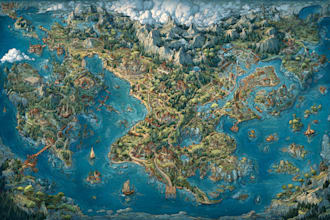 do your fantasy map illustration arts