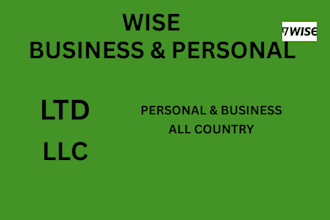 register ltd and llc wise account UK and USA