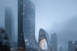 draw architecture and city landscape for commercial using