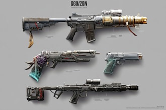 design any weapons for your story, game or project