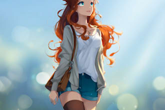draw character from photo in anime style