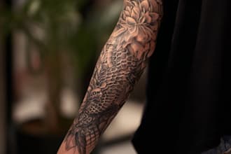 a tattoo design of tattoo sleeve