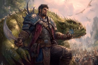 draw a warcraft or dnd character art