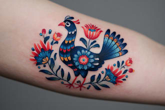 make old school or traditional style tattoo logo design